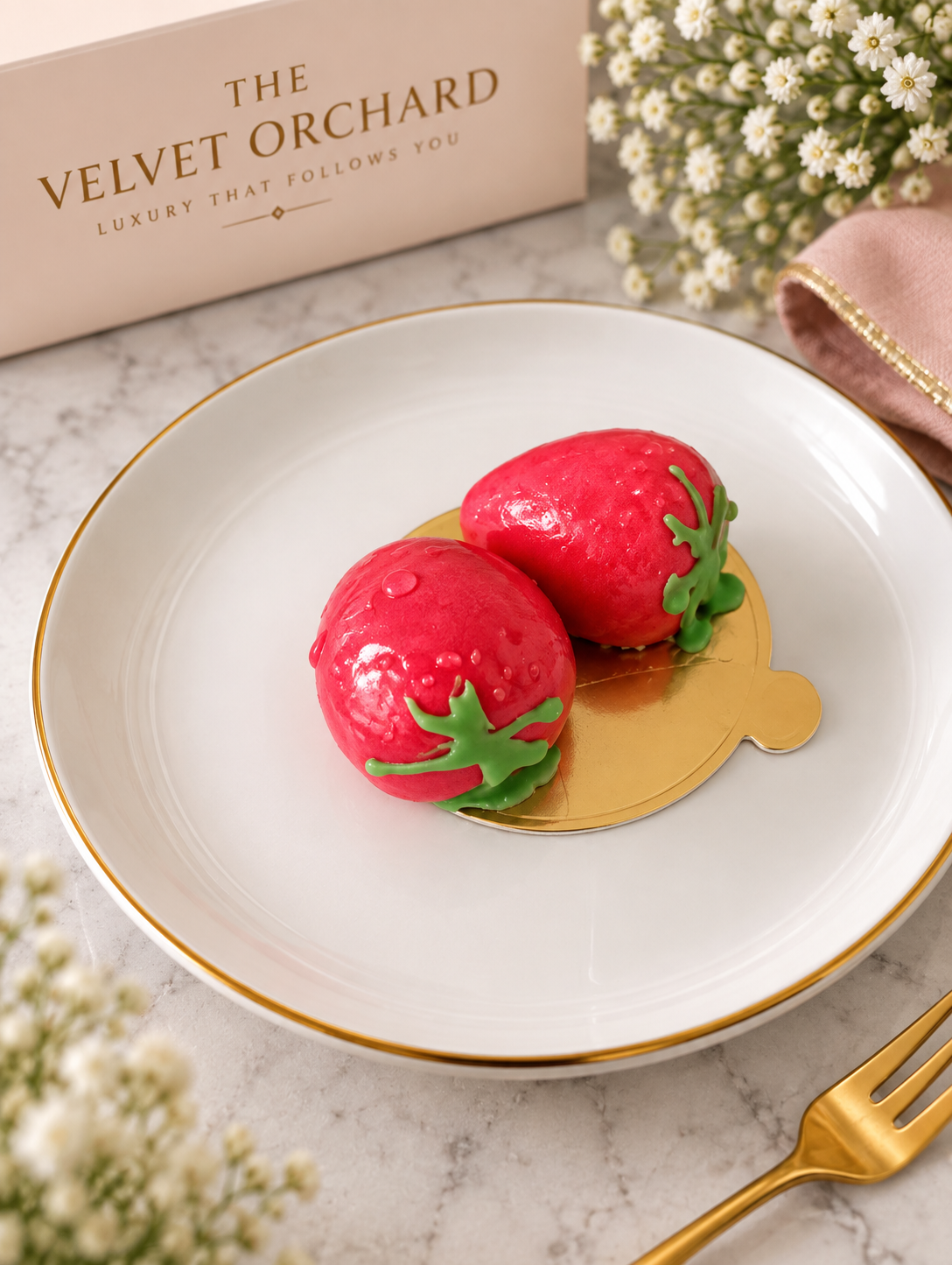 Scarlet Strawberry Pair